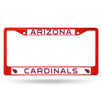 Arizona Cardinals Red Color Chrome License Plate Frame 