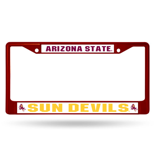 Arizona State Dun Devils Marooon Chrome License Plate Frame 