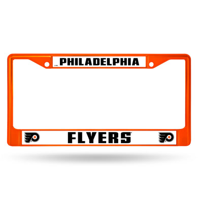 Philadelphia Flyers Orange Color Chrome License Plate Frame
