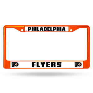 Philadelphia Flyers Orange Color Chrome License Plate Frame
