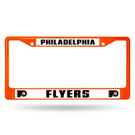 Philadelphia Flyers Orange Color Chrome License Plate Frame