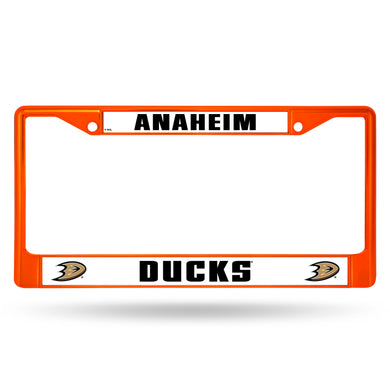 Anaheim Ducks Orange Color Chrome License Plate Frame