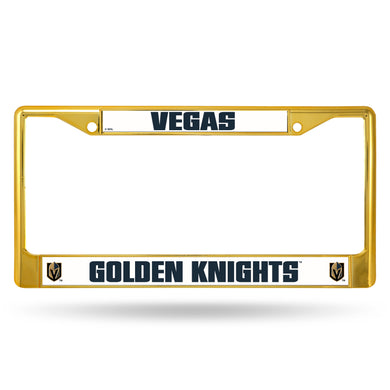 Las Vegas Golden Knights Gold Color Chrome License Plate Frame