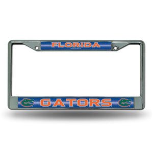 Flordia Gators Bling Chrome License Plate Frame 