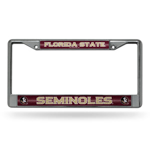 Florida State Seminoles Bling Chrome License Plate Frame 