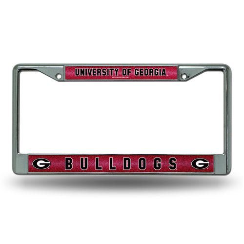 Georgia Bulldogs  Bling Chrome License Plate Frame 