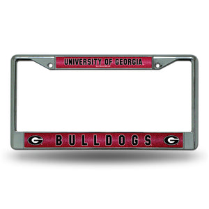 Georgia Bulldogs  Bling Chrome License Plate Frame 