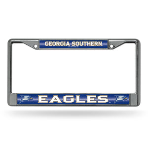 Georgia Southern Eagles Bling Chrome License Plate Frame 