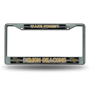 Wake Forest Demon Deacons Bling Chrome License Plate Frame 