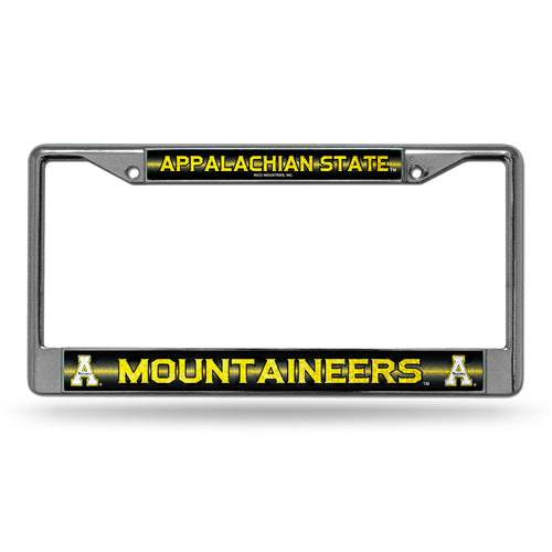 Appalachian State Mountaineers  Bling Chrome License Plate Frame 