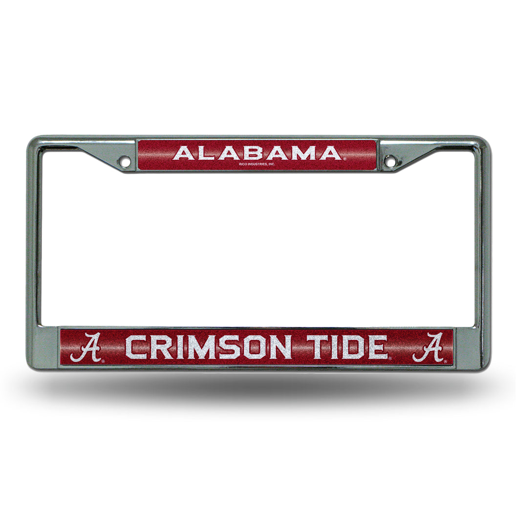 NCAA fan gear Alabama Crimson Tide bling license plate frame from Sports Fanz