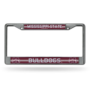 Mississippi State Bulldogs Bling Chrome License Plate Frame 