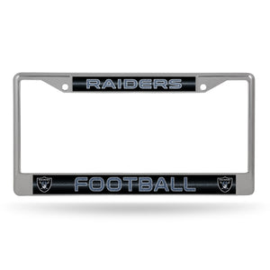 Las Vegas Raiders Bling Chrome License Plate Frame