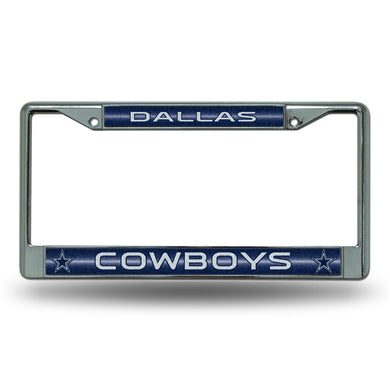 Dallas Cowboys Bling Chrome License Plate Frame 