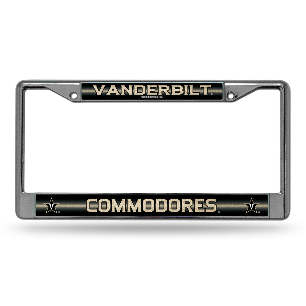 Vanderbilt Commodores Bling Chrome License Plate Frame 