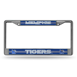 Memphis Tigers Bling Chrome License Plate Frame 