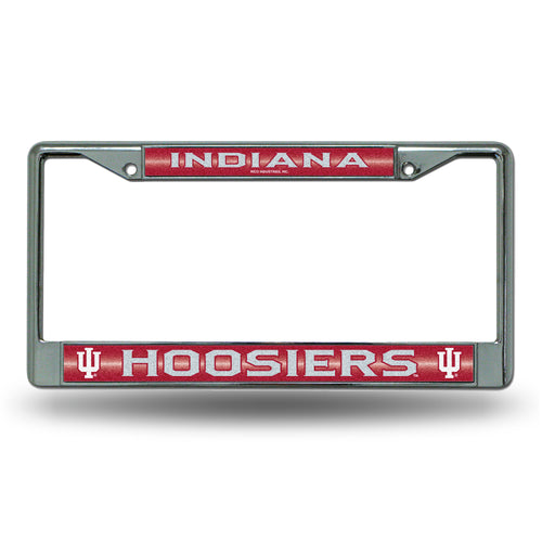 Indiana Hoosiers Bling Chrome License Plate Frame