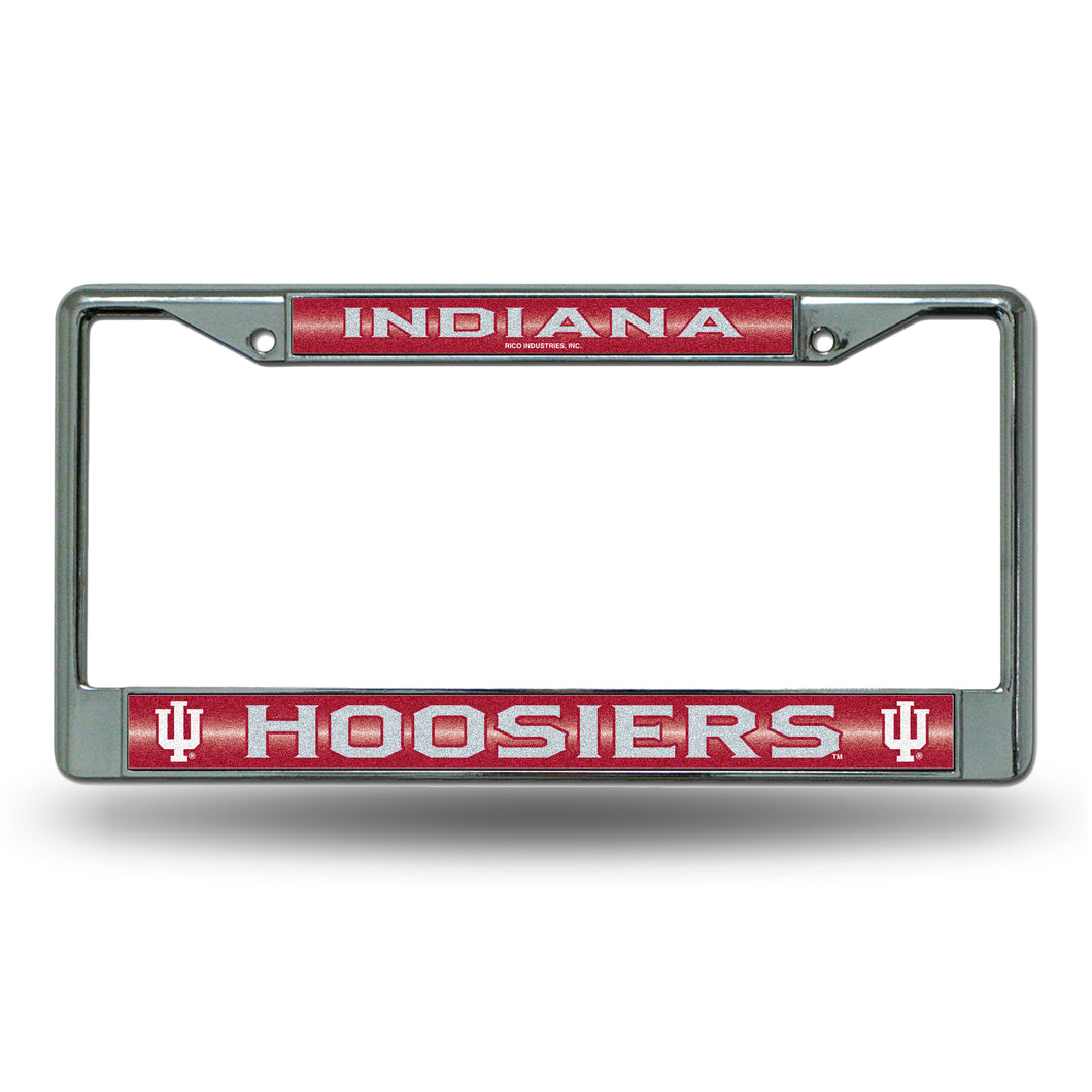 Indiana Hoosiers Bling Chrome License Plate Frame
