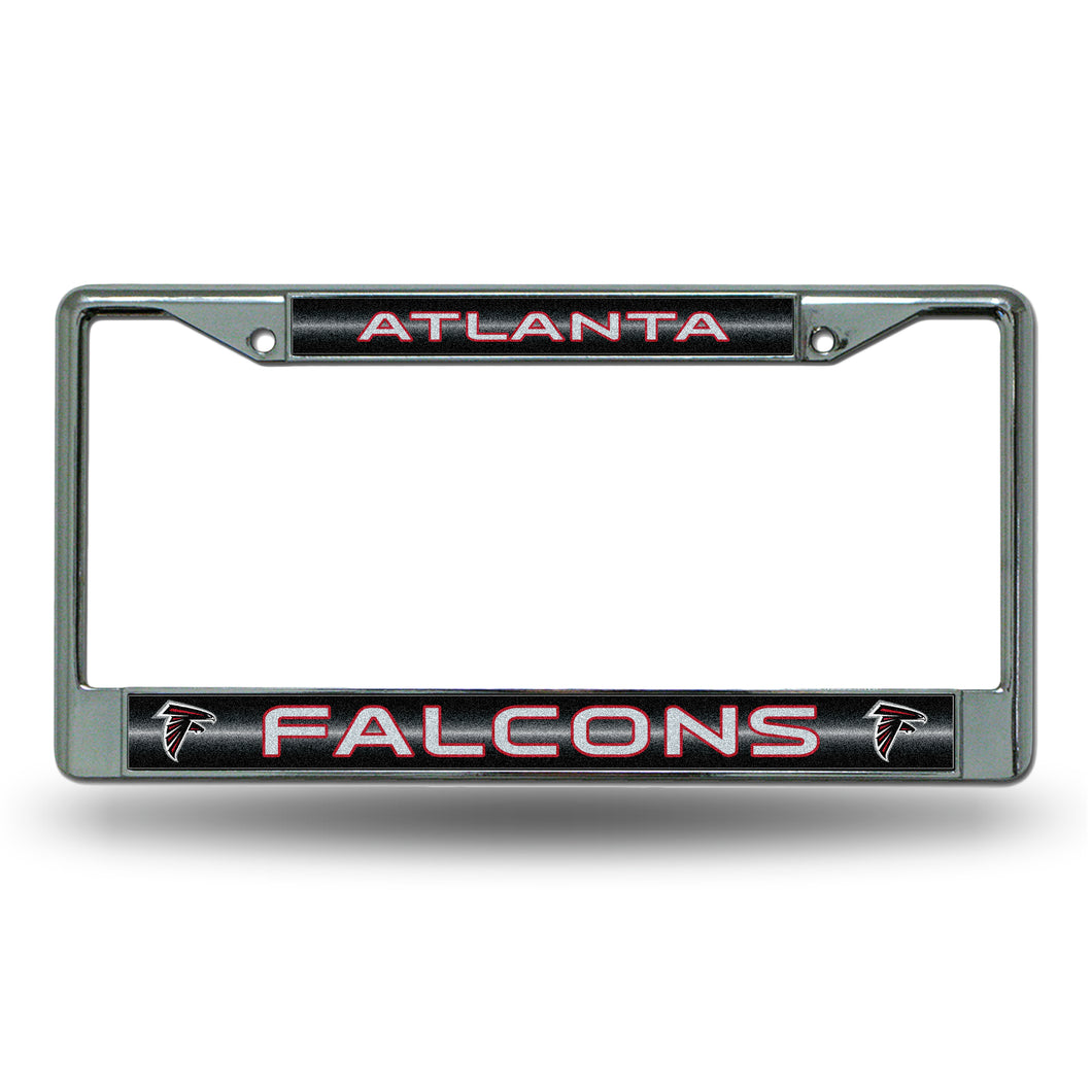 Atlanta Falcons Bling Chrome License Plate Frame 