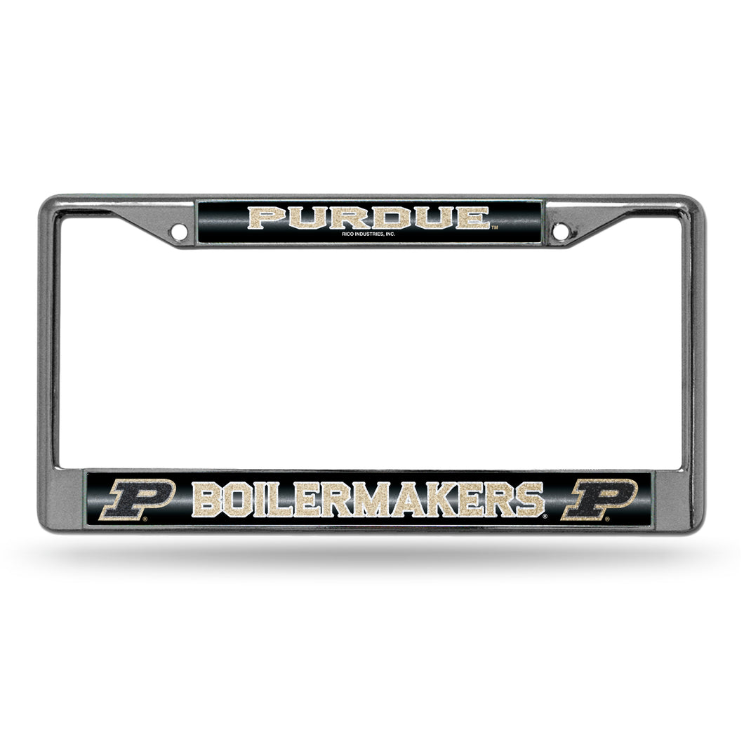 Purdue Boilermakers Bling Chrome License Plate Frame 