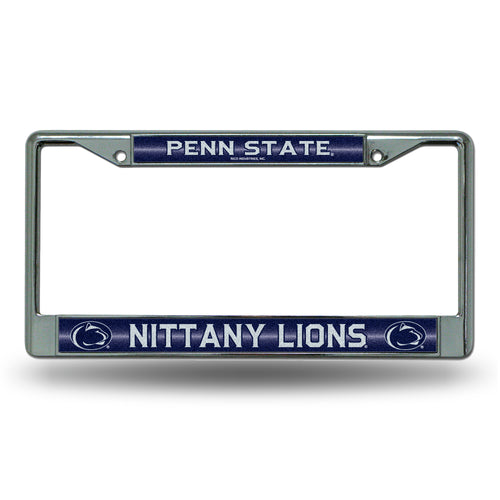 Penn State Nittany Lions Bling Chrome License Plate Frame 