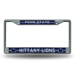 Penn State Nittany Lions Bling Chrome License Plate Frame 