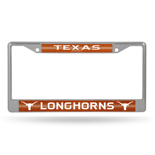 Texas Longhorns Bling Chrome License Plate Frame 