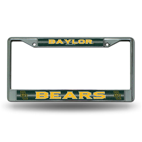 Baylor Bears Bling Chrome License Plate Frame 