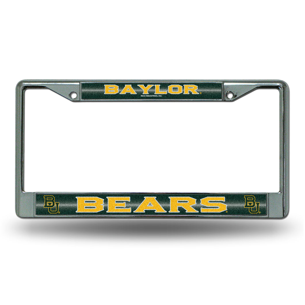 Baylor Bears Bling Chrome License Plate Frame 
