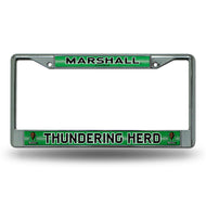 Marshall Thundering Herd Bling Chrome License Plate Frame 