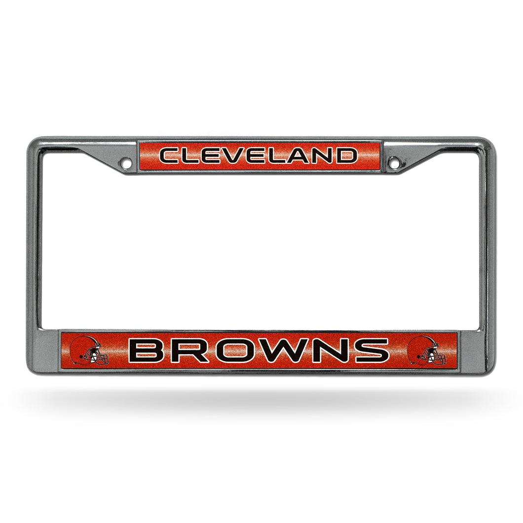 Cleveland Browns Bling Chrome License Plate Frame 