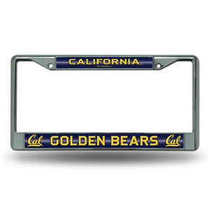 CAL Bears Bling Chrome License Plate Frame 