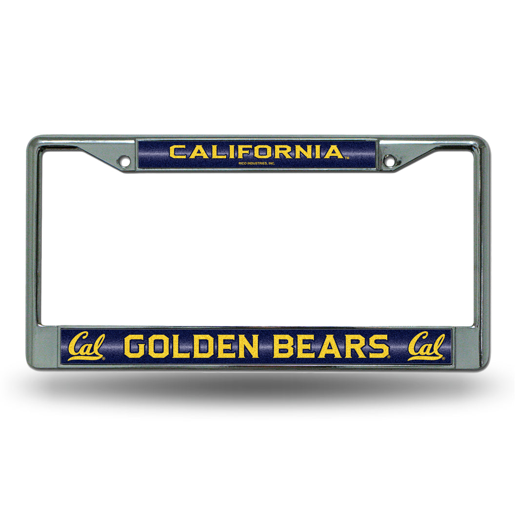 CAL Bears Bling Chrome License Plate Frame 