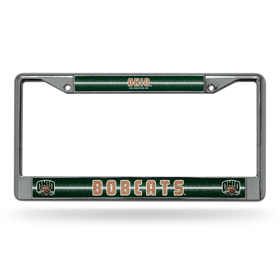 Ohio Bobcats Bling Chrome License Plate Frame 