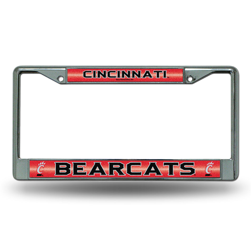 Cincinnati Bearcats Bling Chrome License Plate Frame 