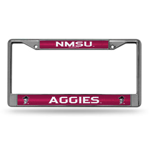 New Mexico State Aggies Bling Chrome License Plate Frame 