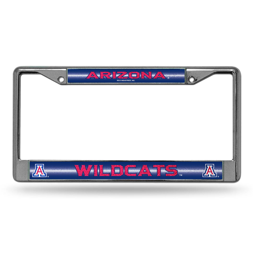 Arizona Wildcats Bling Chrome License Plate Frame 