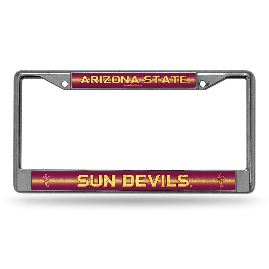 Arizona State Dun Devils Bling Chrome License Plate Frame 