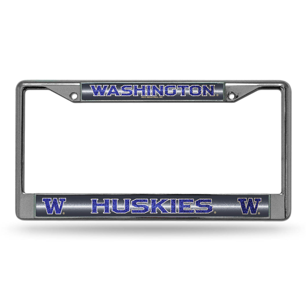 Washington Huskies Bling License Plate Frame 