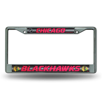 Chicago Blackhawks Bling License Plate Frame