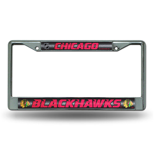 Chicago Blackhawks Bling License Plate Frame