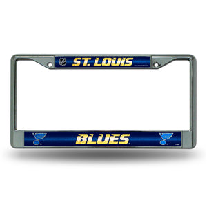 St. Louis Blue Bling License Plate Frame