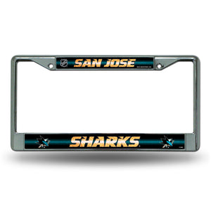 San Jose Sharks Bling License Plate Frame
