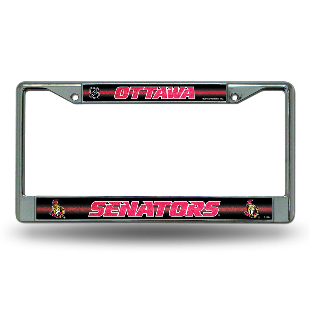 Ottawa Senators Bling License Plate Frame