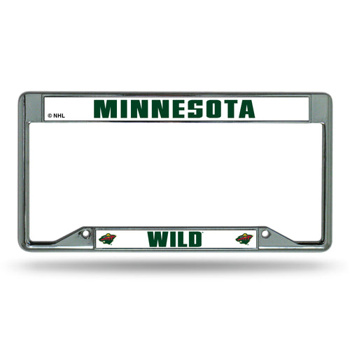 Minnesota Wild Inverted Chrome License Plate Frame