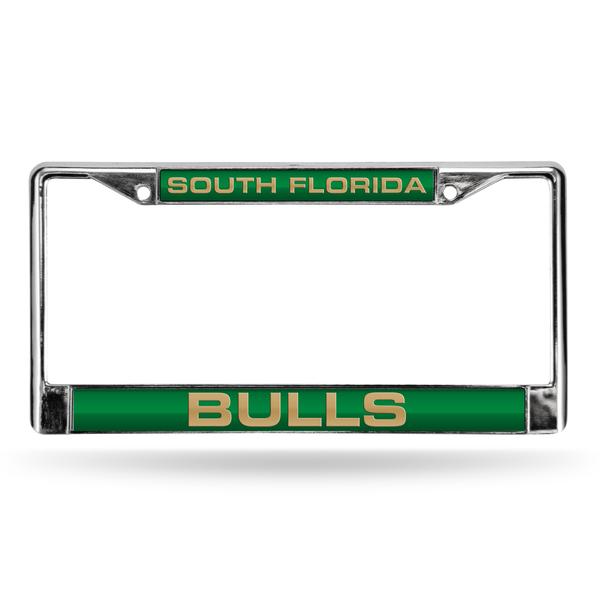 South Florida Bulls Green Laser License Plate Frame