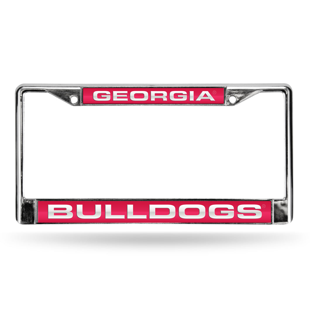 Georgia Bulldogs Red Laser License Plate Frame