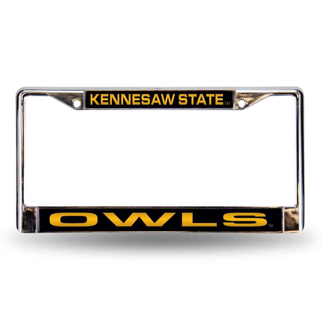 Kennesaw State Owls Laser License Plate Frame