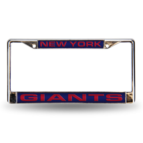 New York Giants Blue Laser Chrome License Plate Frame 