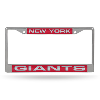 New York Giants Laser Chrome License Plate Frame 